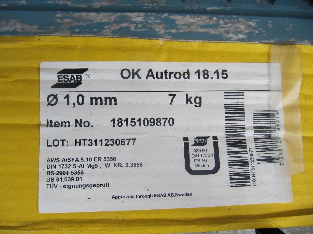 Lasdraad AlMg5, Ophalen, Nieuw, Minder dan 150 ampère, Overige typen