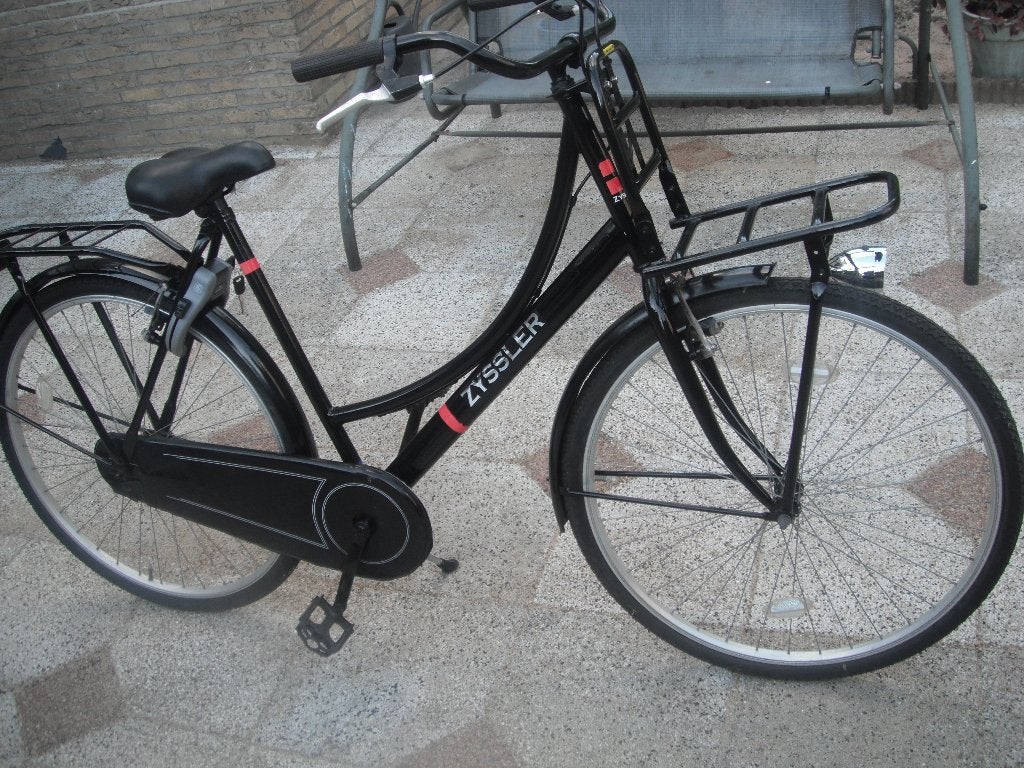 Omafiets met bagagedrager voor en achter z.g.a.n., Fietsen en Brommers, Fietsen | Dames | Omafietsen, 50 tot 53 cm, Schijfrem