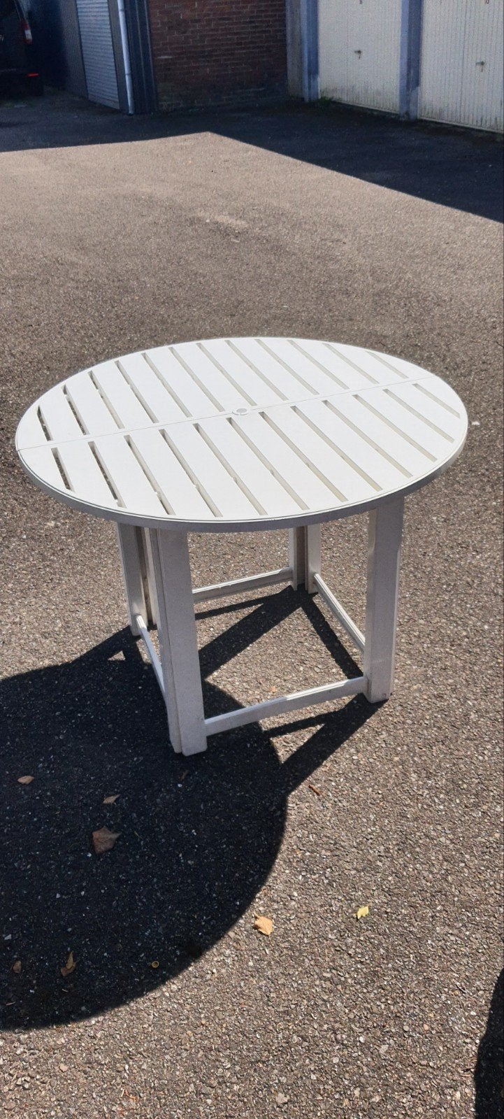 Tuin tafel massief, Ophalen of Verzenden, Gebruikt, Rechthoekig, Kunststof