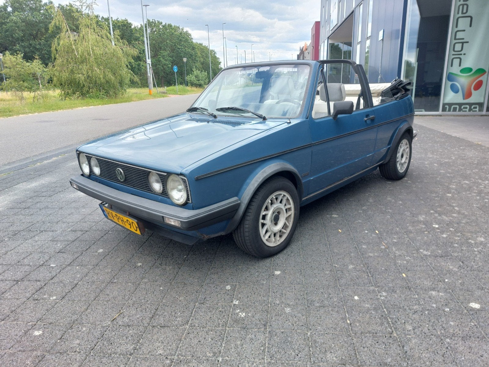 Volkswagen Golf 1.8 Cabriolet 1987 Blauw, Auto's, Volkswagen, Particulier, Golf, Radio, Benzine, Cabriolet, Handgeschakeld, Geïmporteerd