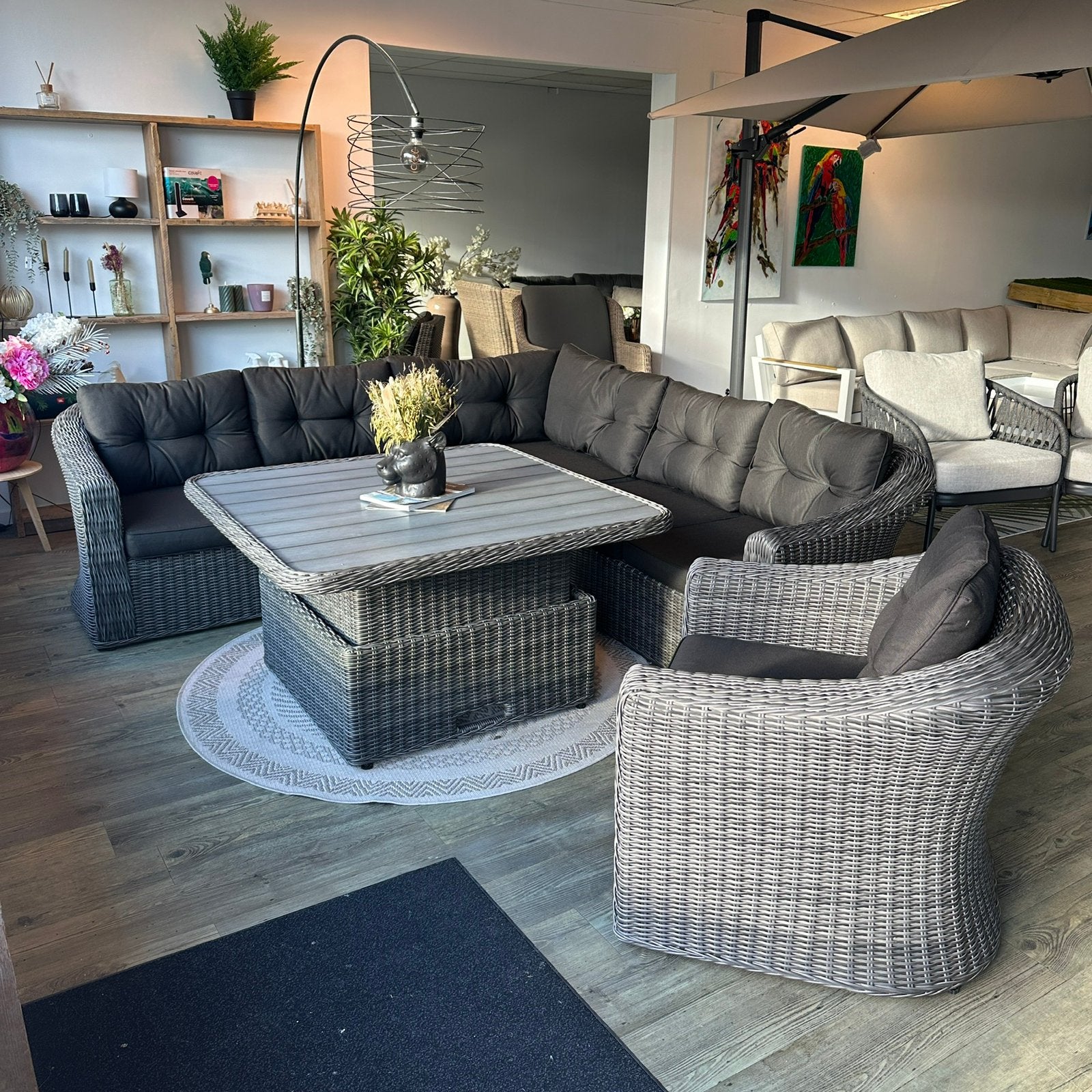 Tambohuse Loungeset / Tuinset Incl. Stoel TWV €3750,-, ., Ophalen of Verzenden, Wicker, Stoel