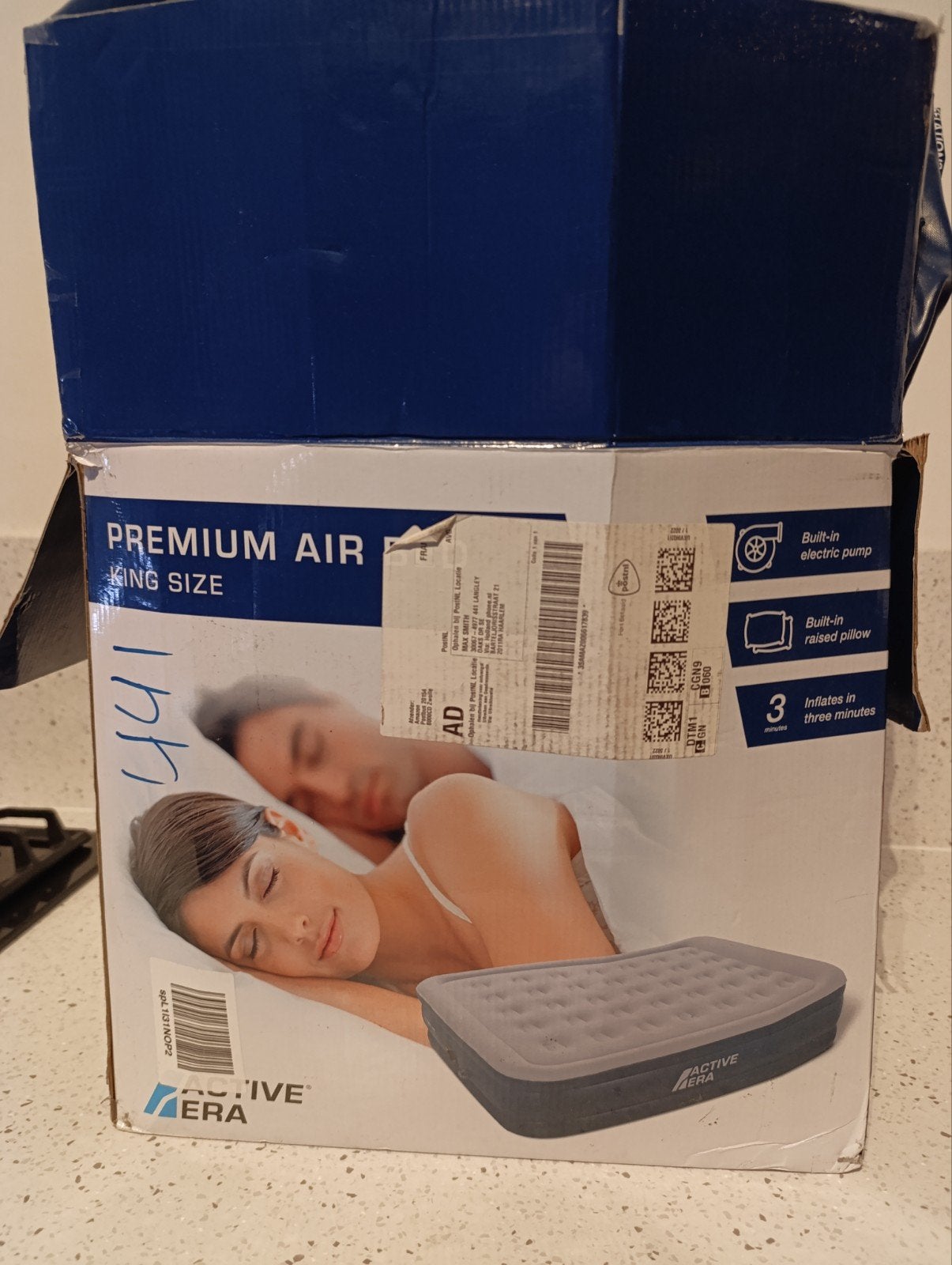 Premium Air King Size luchtbed met ingebouwde pomp, Ophalen of Verzenden, Matras, 180 cm, Nieuw