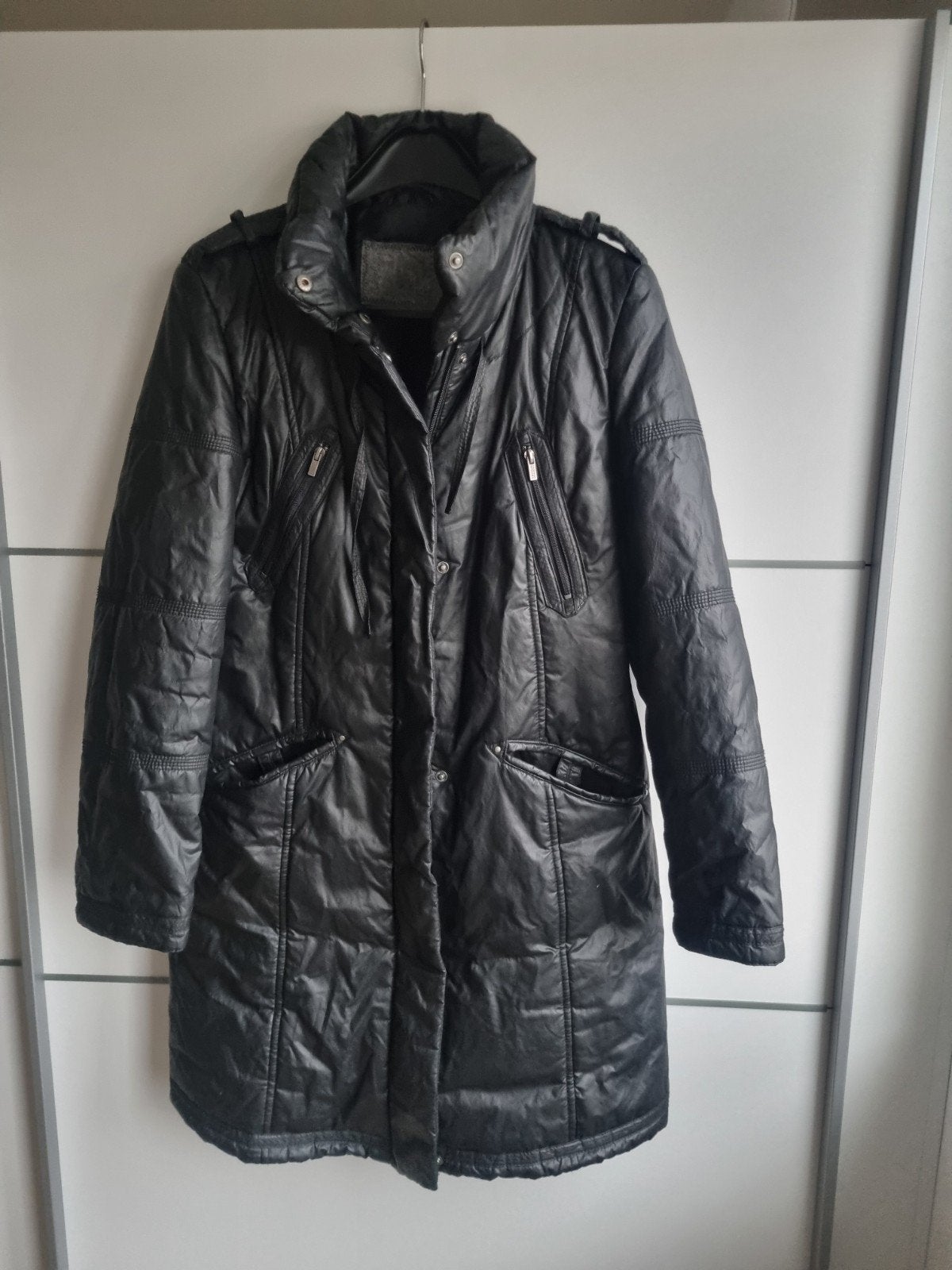 Driekwart damesjas, Ophalen of Verzenden, Zo goed als nieuw, Maat 38/40 (M), Zwart