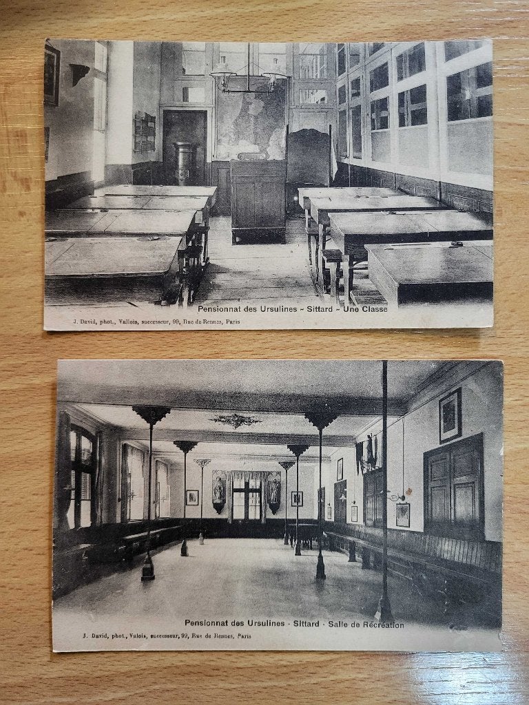 ansicht SITTARD Ursulinen Interieur (2x) ZELDZAAM, Ophalen of Verzenden, Voor 1920, Limburg