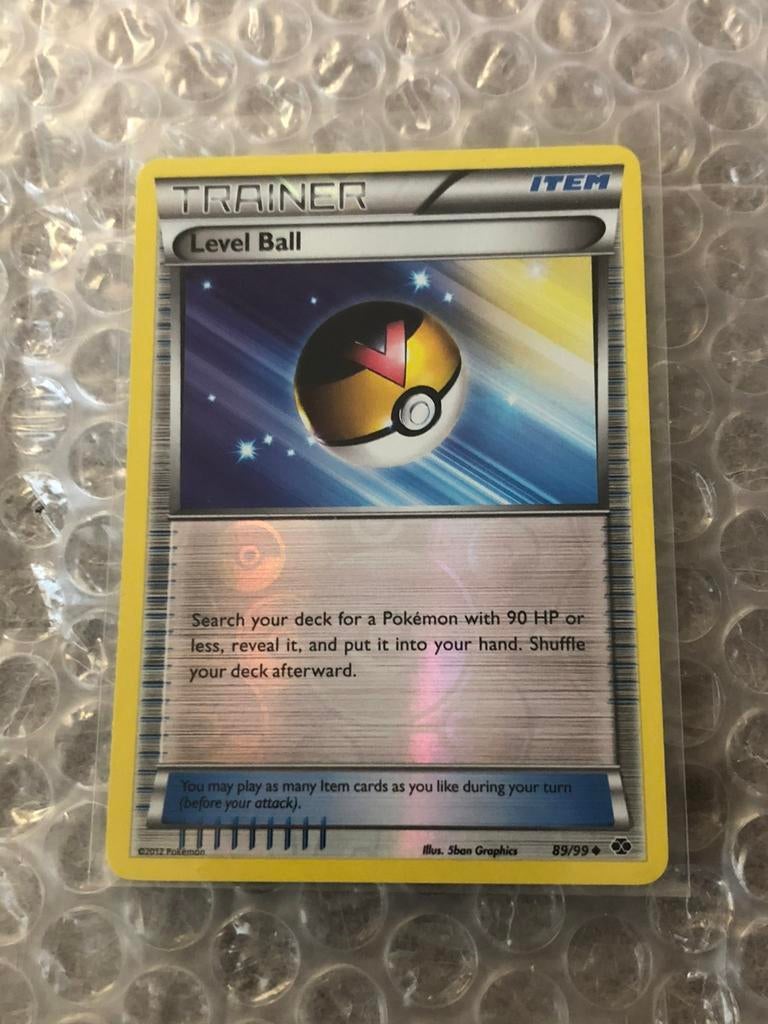 Level Ball 89/99 Uncommon Reverse Holo, Ophalen of Verzenden, Nieuw, Losse kaart, Foil