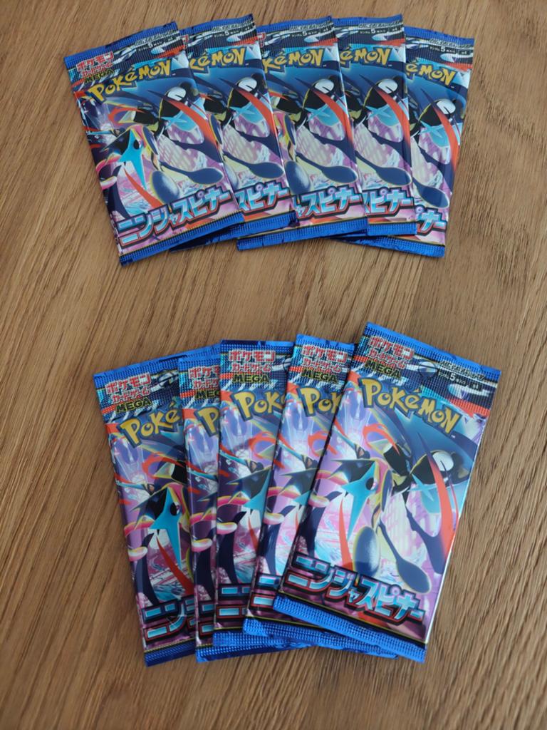 10 Pokémon Booster Packs - Mega Ninja Spinner (Japans), Ophalen of Verzenden, Nieuw, Booster