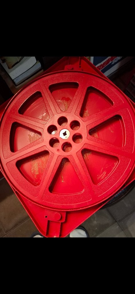 16mm filmspoel in opbergbox 600 meter, Ophalen of Verzenden, 1960 tot 1980, Overige typen