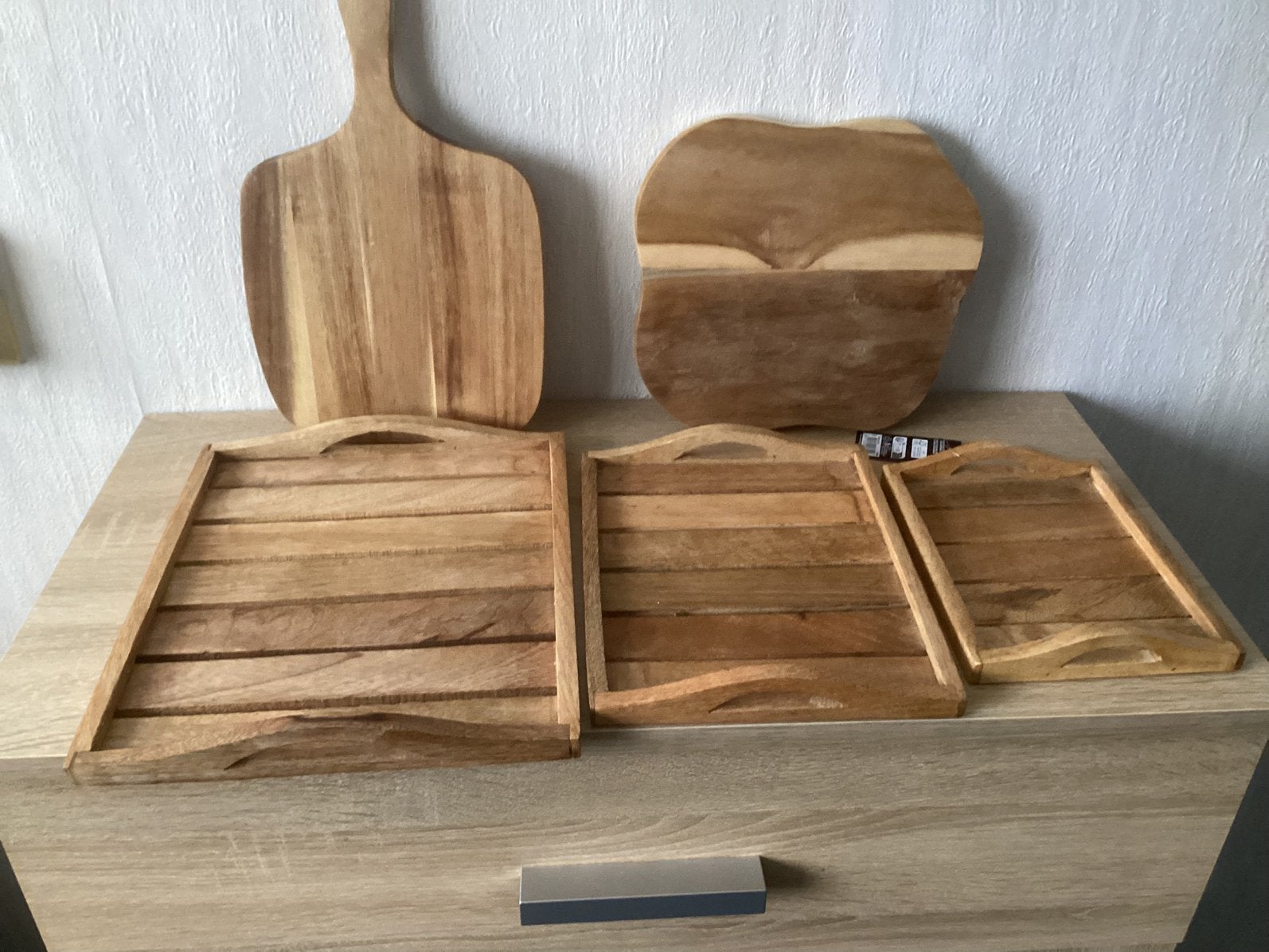 decoratie, Ophalen, Zo goed als nieuw, Rond, Hout