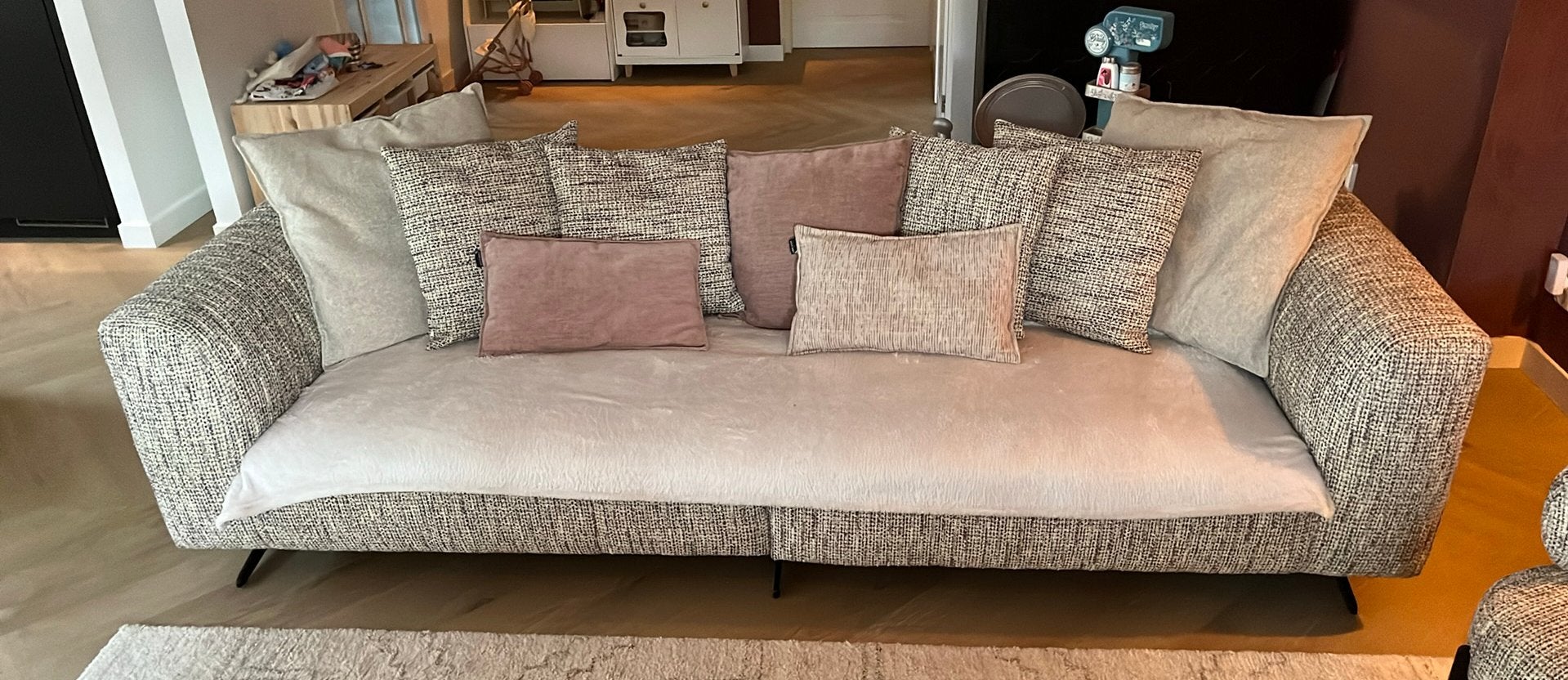 Richmond Interiors bank Hoxton Trendy, Ophalen, Driepersoons, 75 tot 100 cm, Zo goed als nieuw