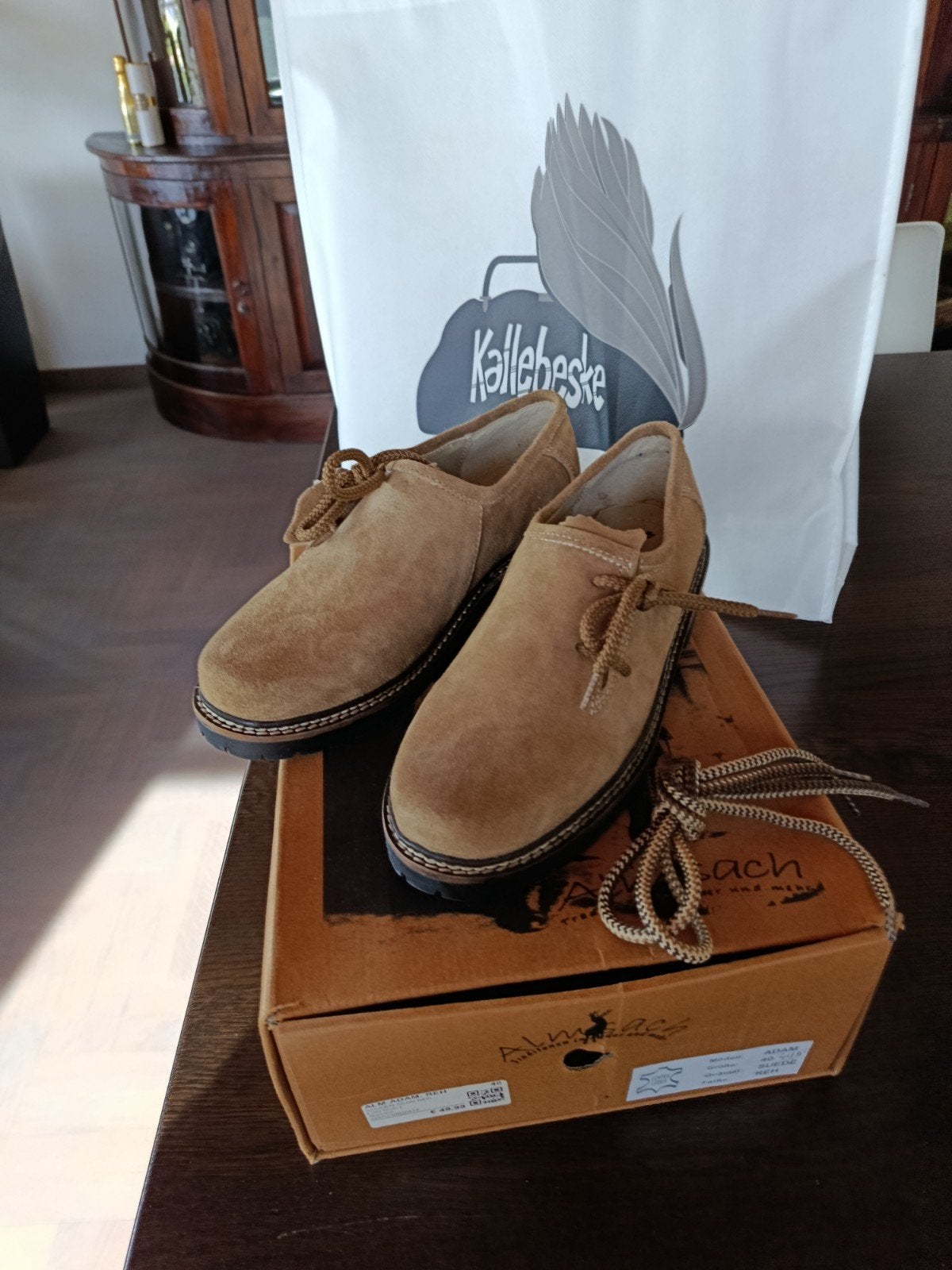 Almsach Adam Reh suède schoenen - maat 40, Kleding | Heren, Bruin, Almsach, Nieuw, Ophalen of Verzenden