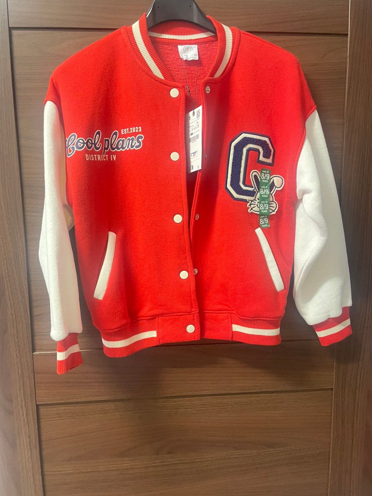 Nieuwe baseball jacket 130, Jongen of Meisje, Nieuw, Ophalen of Verzenden, Zara