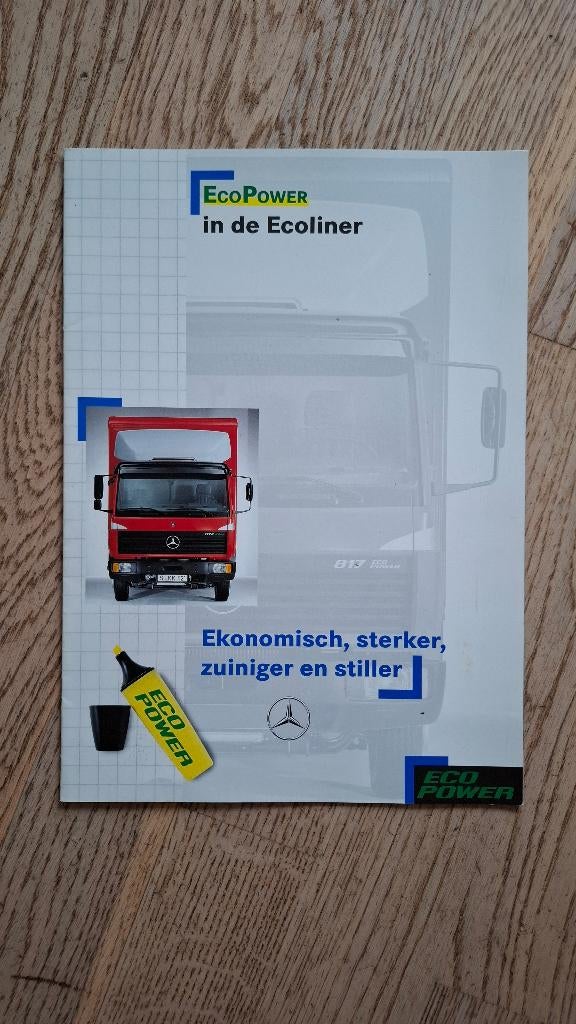 Mercedes LN2 Ecoliner brochure 1996, Ophalen of Verzenden, Gelezen, Mercedes
