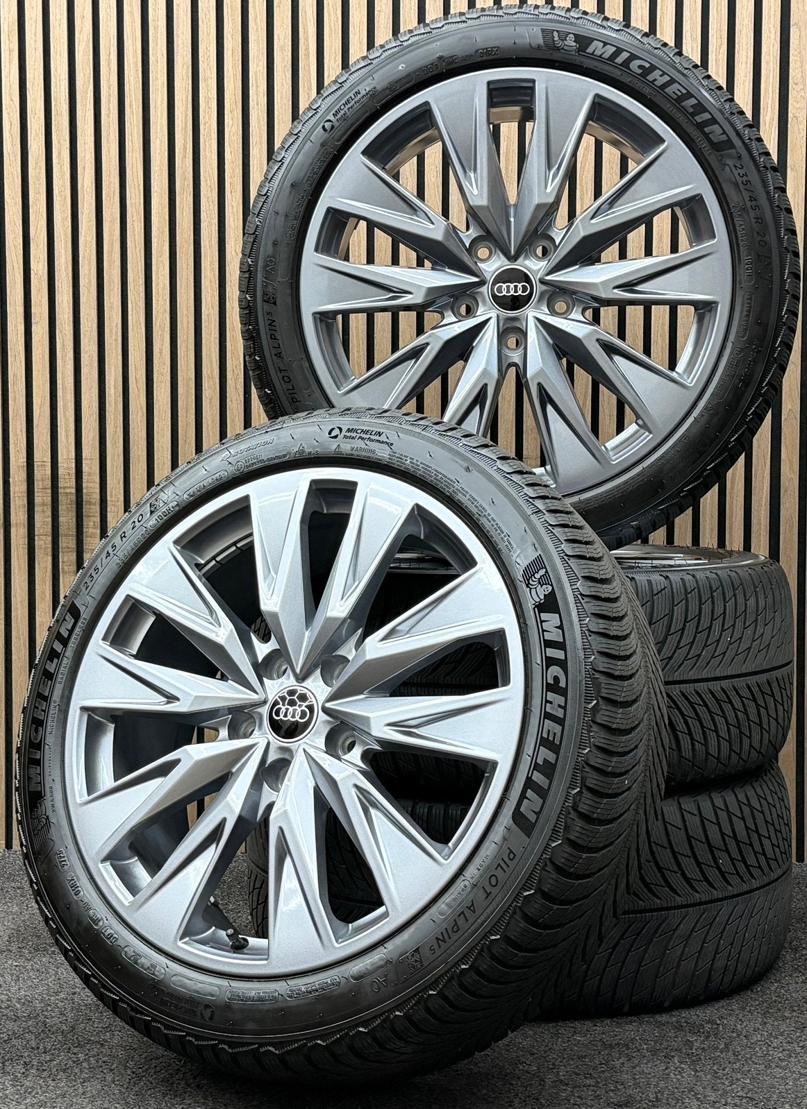 ZGAN! Originele 20 inch Audi A6 S6 E-Tron 5x130 Michelin AO, Ophalen, ., Banden en Velgen, Winterbanden