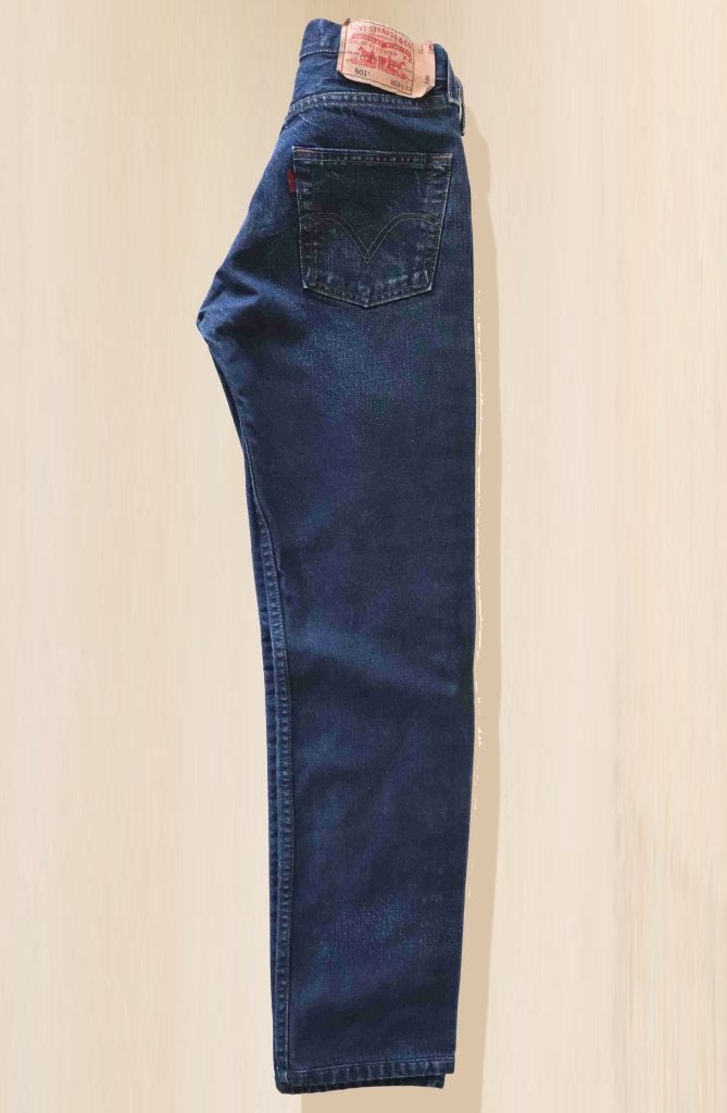 Levis 501 shrink to fit dames jeans waxed jeans Maat 28/32., Blauw, Nieuw, Ophalen of Verzenden, W28 - W29 (confectie 36)