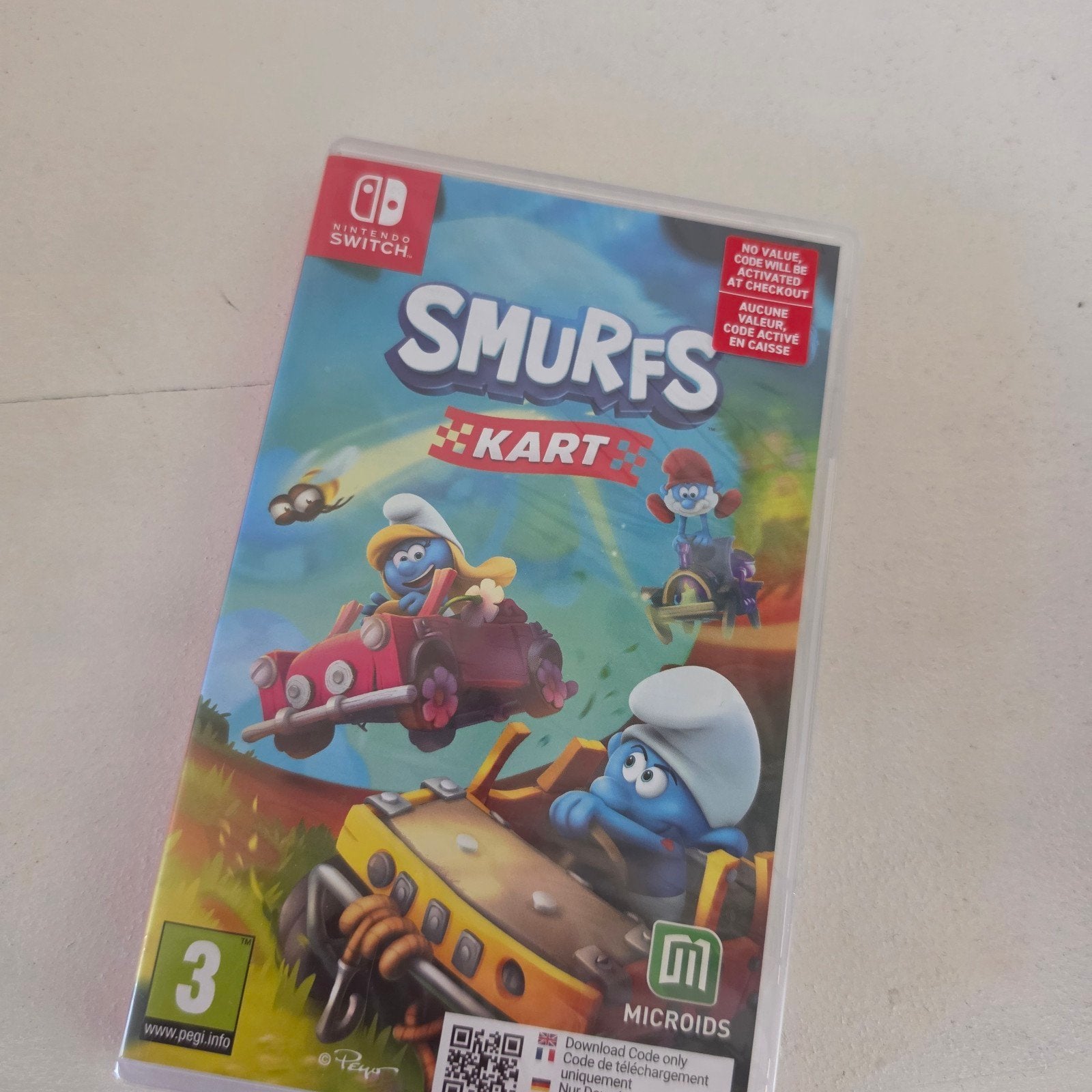 Smurfs Kart game nintendo switch, Racen en Vliegen, Nieuw, Ophalen of Verzenden, 3 spelers of meer