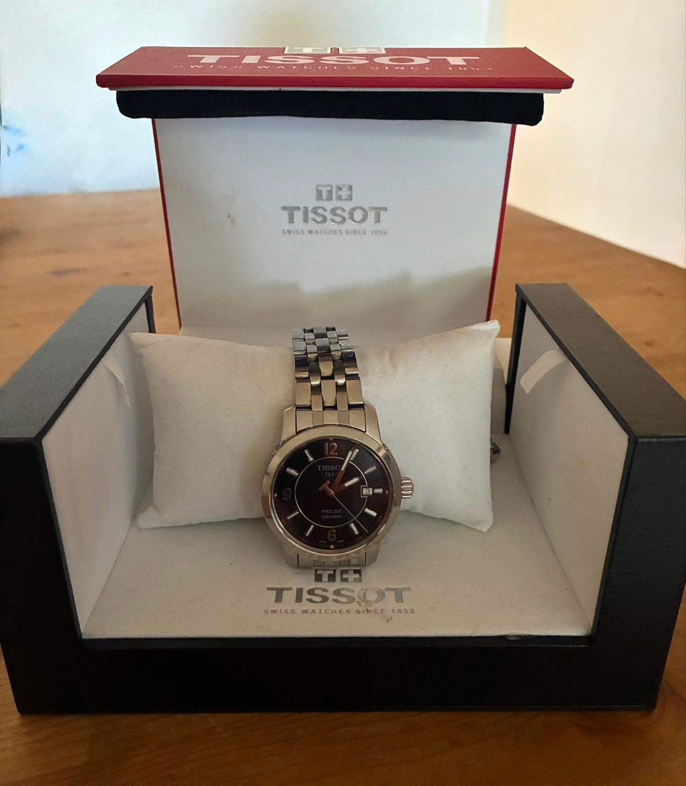 een stijlvolle Tissot PRC 200. Dit horloge is een echte klas, Ophalen of Verzenden, Staal, Overige merken