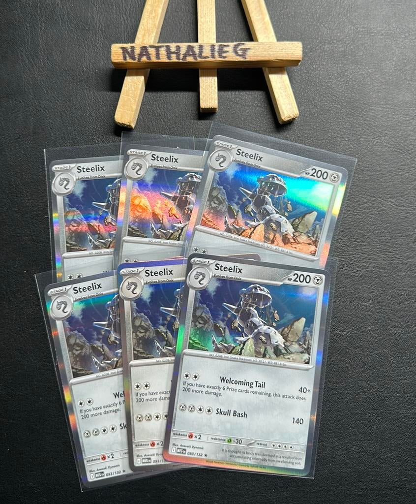 Steelix holo 093/132 Pokemon Mega Evolution, Hobby en Vrije tijd, Verzamelkaartspellen | Pokémon, Nieuw, Losse kaart, Ophalen of Verzenden