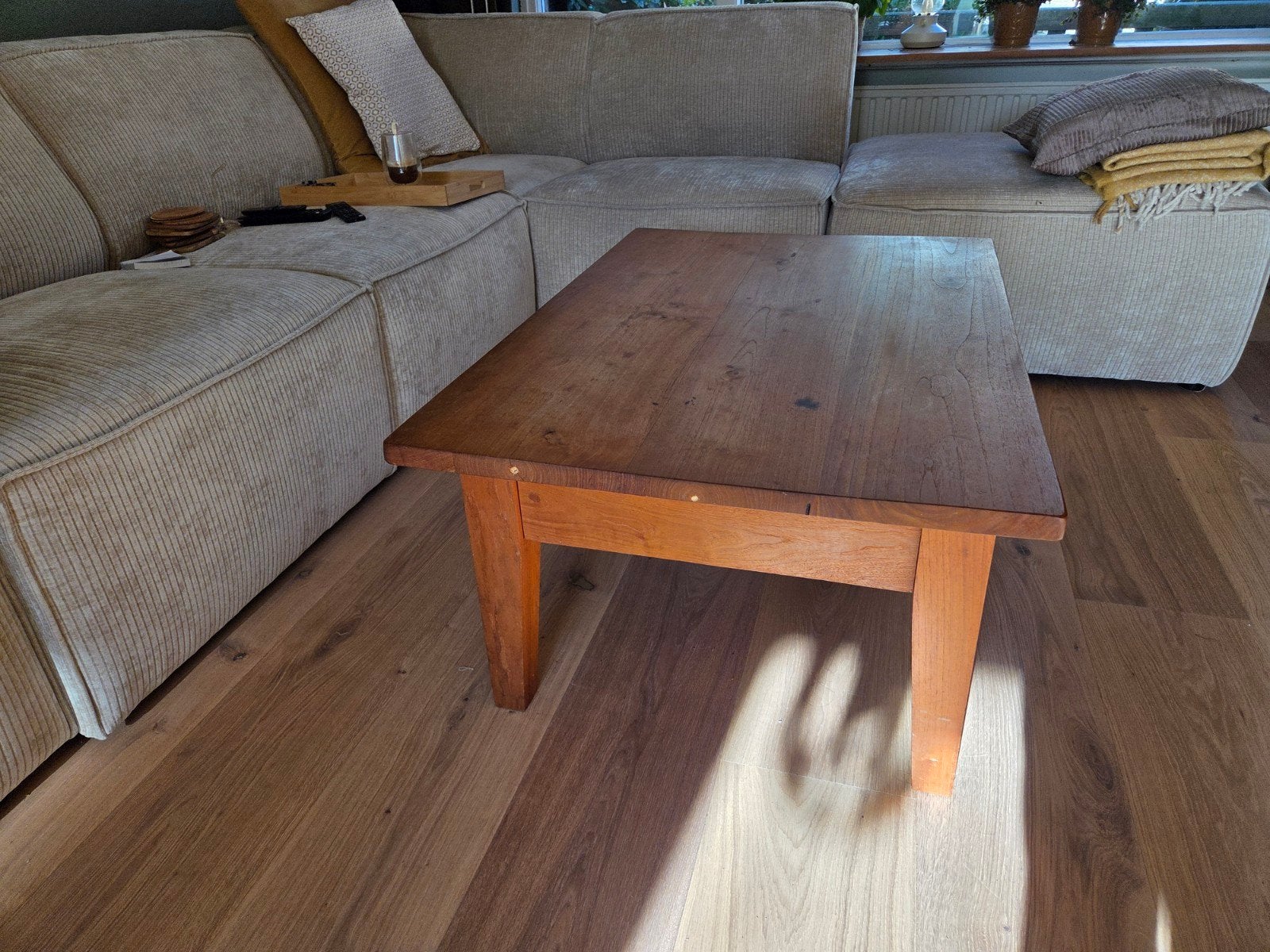 eiken salontafel | De Bommel, Ophalen, Gebruikt, Hout