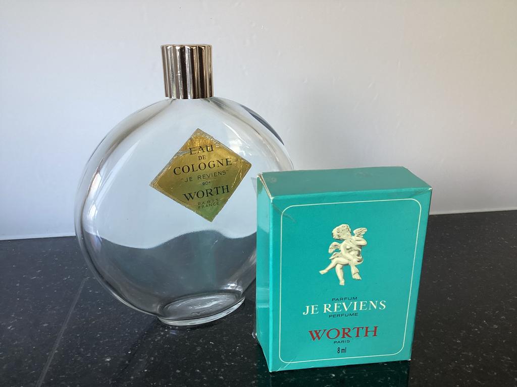 2 keer Reviens  parfum en cologne Worth / Lalique., Ophalen of Verzenden, Zo goed als nieuw, Parfumfles, Gevuld