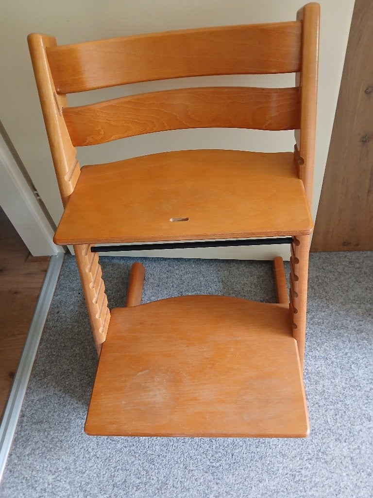 Stokke stoel beuken, Ophalen, Gebruikt, Meegroeistoel, Aanschuifbaar
