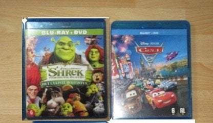 Diverse Blu-ray Disney / Dreamworks Cars 2 Shrek, Gebruikt, Alle leeftijden, Ophalen of Verzenden, Tekenfilms en Animatie