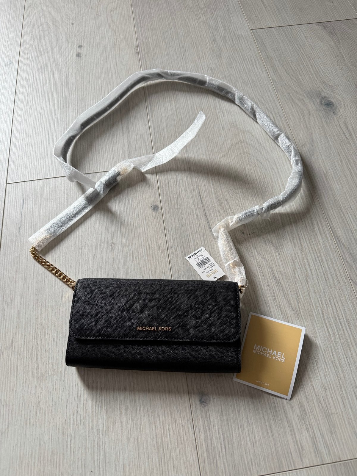 Michael Kors Jet Set Item Crossbody Tas Zwart, Ophalen of Verzenden, Nieuw, Zwart, Schoudertasje