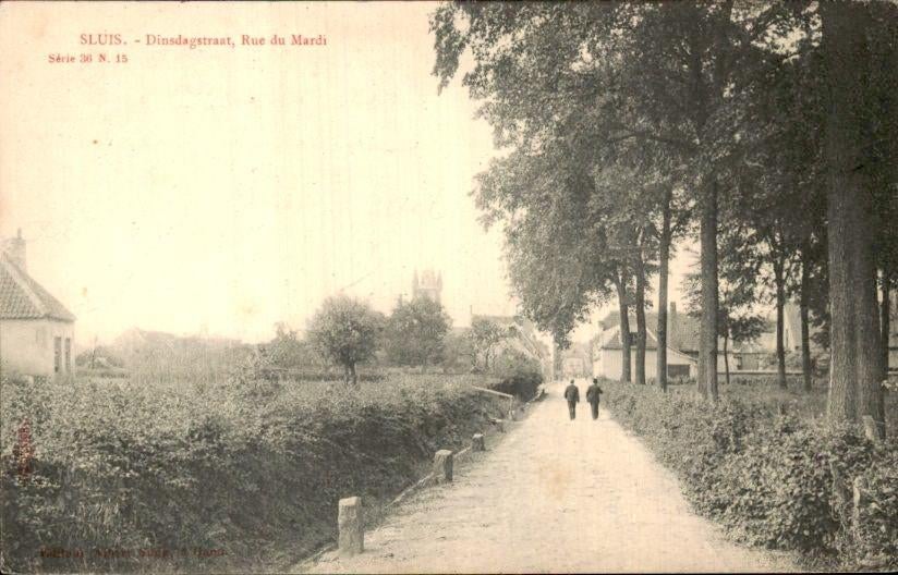 Sluis - Dinsdagstraat, Ophalen of Verzenden, Voor 1920, Gelopen, Zeeland