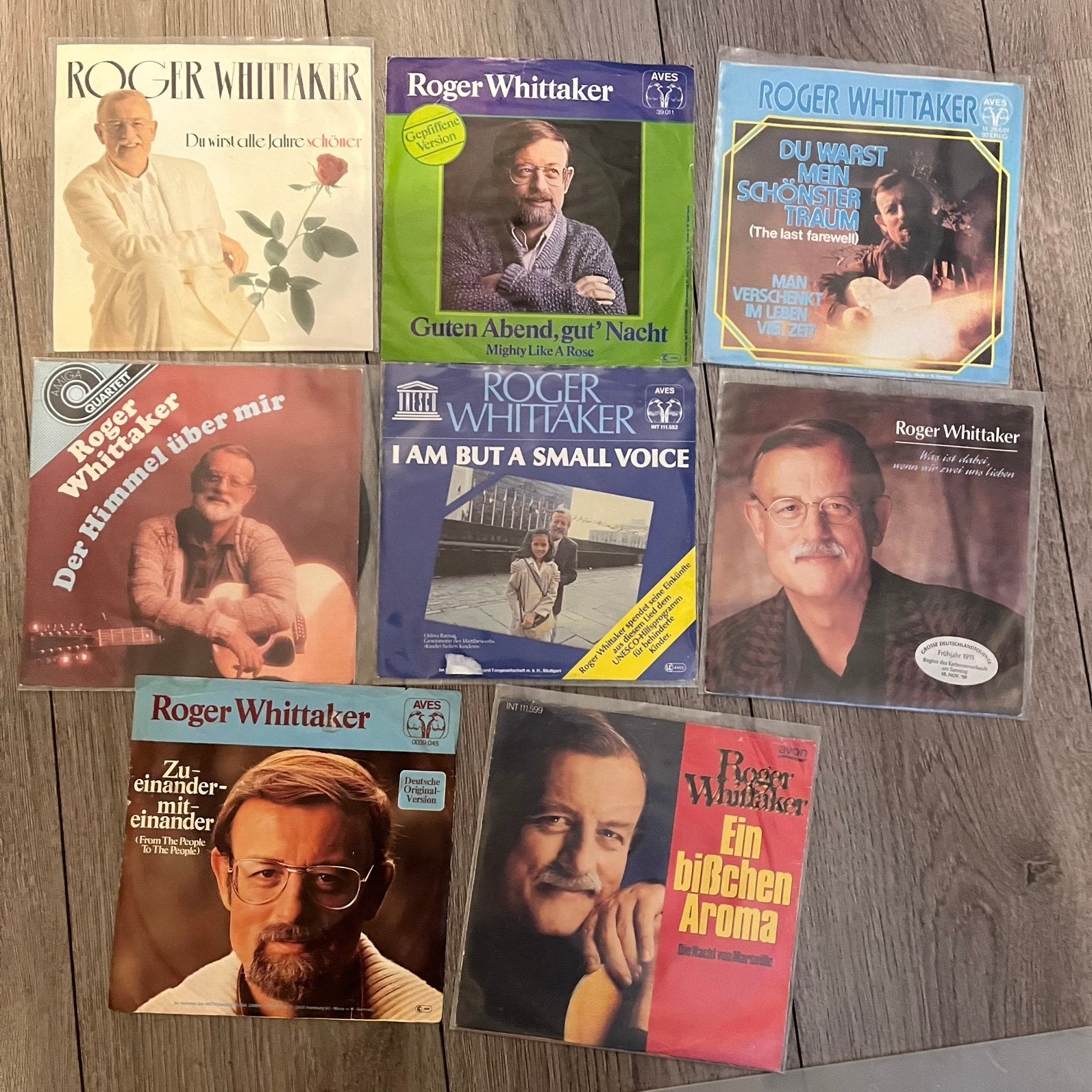 Roger Whittaker-schlager singles 1-2, Verzenden, Zo goed als nieuw, Overige formaten