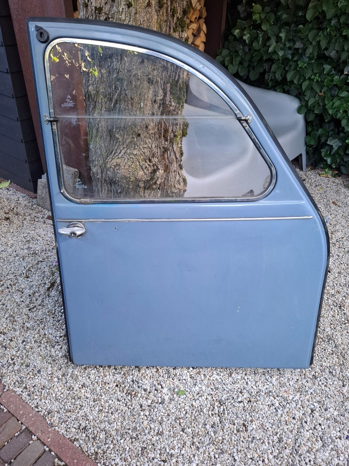 Rechter deur 2CV, Ophalen