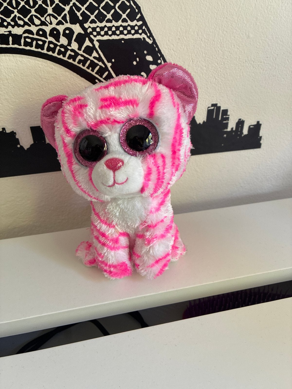Ty Beanie Boos Asia de Tijger - Roze/Wit Knuffel, Verzenden, Meerkleurig, Klein (minder dan 20 cm), Ty
