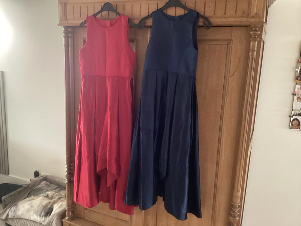 Elegante galajurken voor tieners - Rood & Blauw, Galajurk, Ophalen of Verzenden, Zo goed als nieuw, Maat 36 (S)