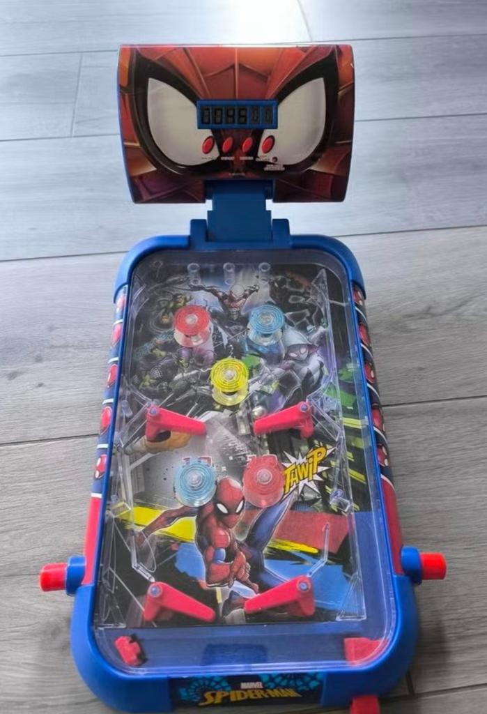 Tafelmodel Spiderman flipperkast, Ophalen of Verzenden, Zo goed als nieuw, Jongen of Meisje