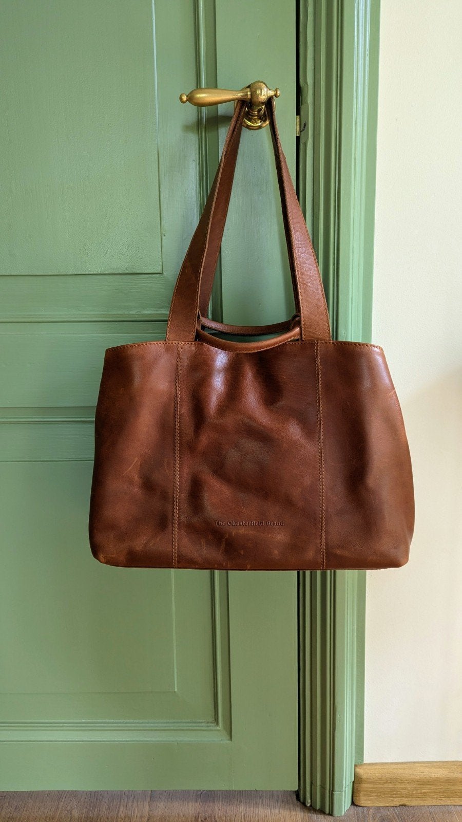 Leather Shoulder Bag Cognac Gail from The Chesterfield Brand, Ophalen, Gebruikt, Bruin, Handtas