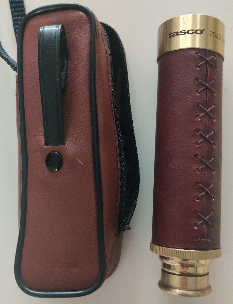 Vintage Tasco Pocket Telescoop 25X30 made in Japan 1AGST, Ophalen, Gebruikt, 80 tot 200 mm, Lenzentelescoop (refractor)