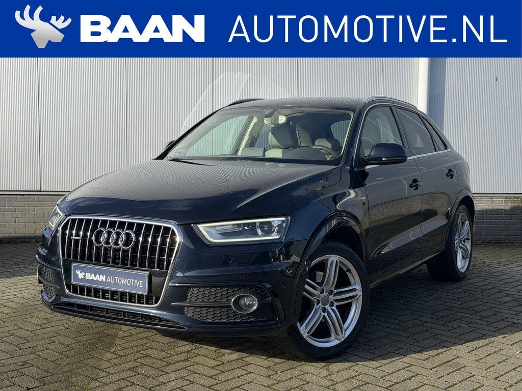 Audi Q3 2.0 TFSI quattro Pro Line | S-Line | CarPlay | Stoel, Euro 5, Beige, 4 cilinders, Blauw