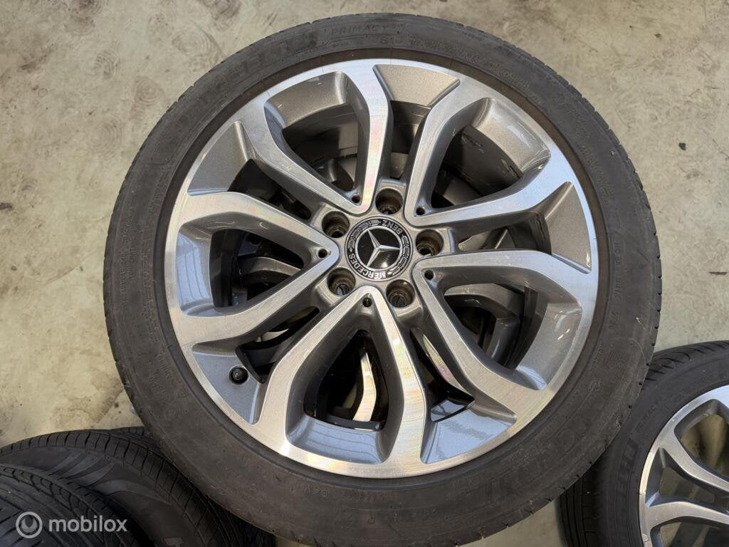 Set wielen origineel set lichtmetaal Mercedes 17 inch, Auto-onderdelen, Gebruikt, Banden en Velgen, 17 inch, Ophalen of Verzenden