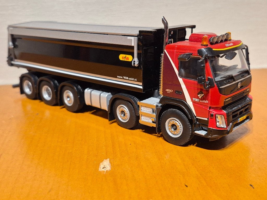 WSI Volvo FMX 10x4 kipper VGB Asfalt (van Grunsven), Ophalen of Verzenden, Nieuw, Bus of Vrachtwagen, Wsi