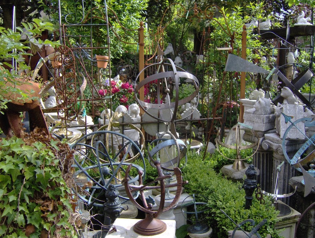Zonnewijzer ster, gietijzer en meer zonnewijzers De Evenaar, Tuin en Terras, Zonnewijzers, Ophalen