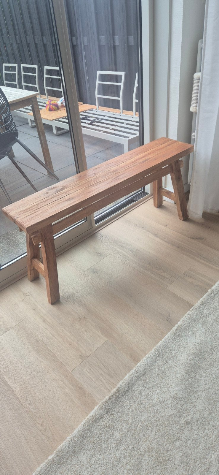 bankje, Huis en Inrichting, Ophalen, Minder dan 50 cm, 125 cm of meer, Rechthoekig