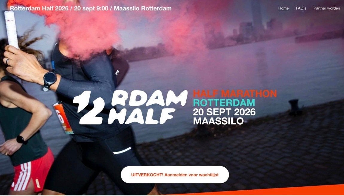Startbewijs Rotterdam Half Marathon 20 september, Tickets en Kaartjes, Sport | Overige, Eén persoon, September