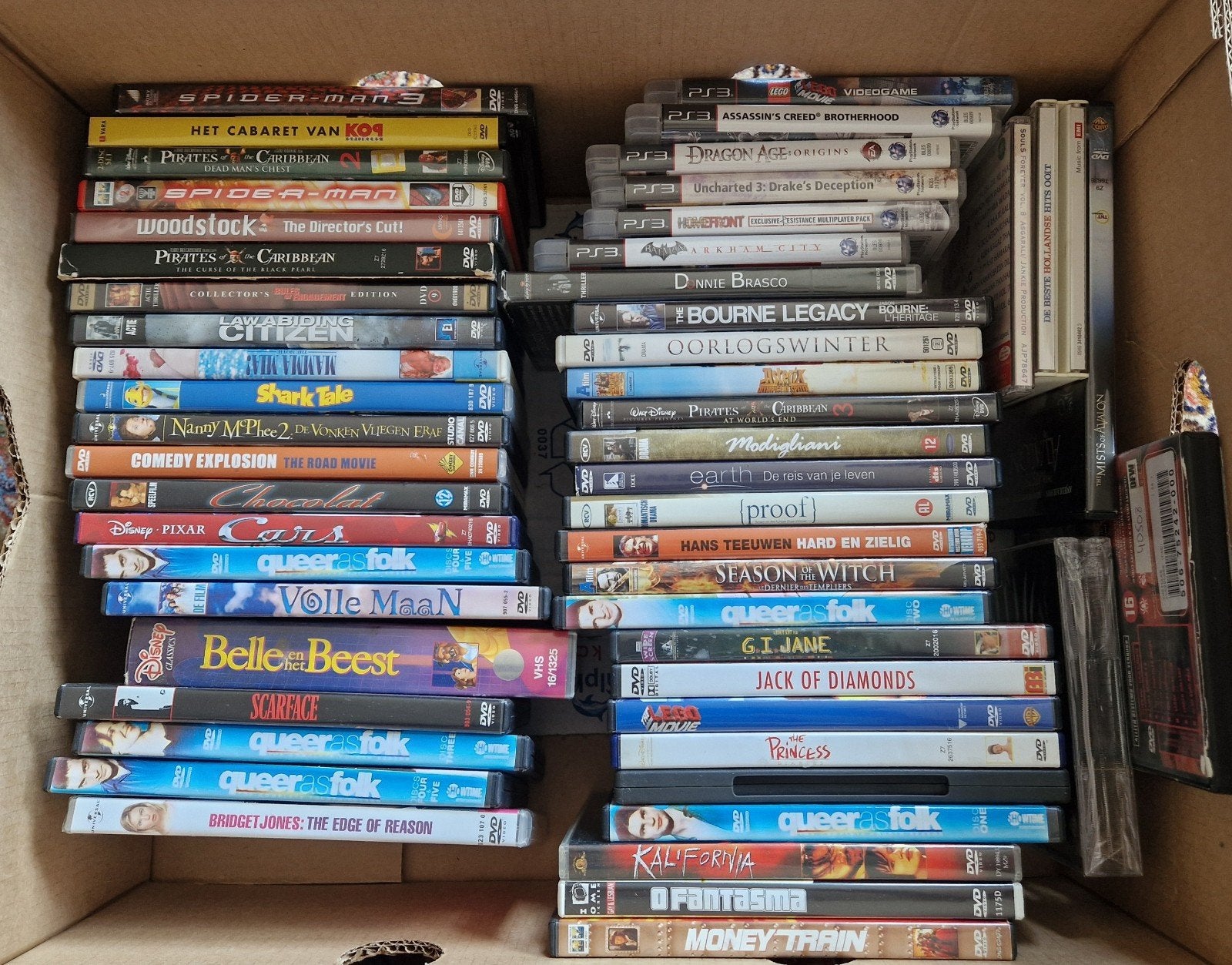 Grote collectie DVD's en Blu-rays - Diverse genres, Gebruikt, Alle leeftijden, Overige genres, Nederlands