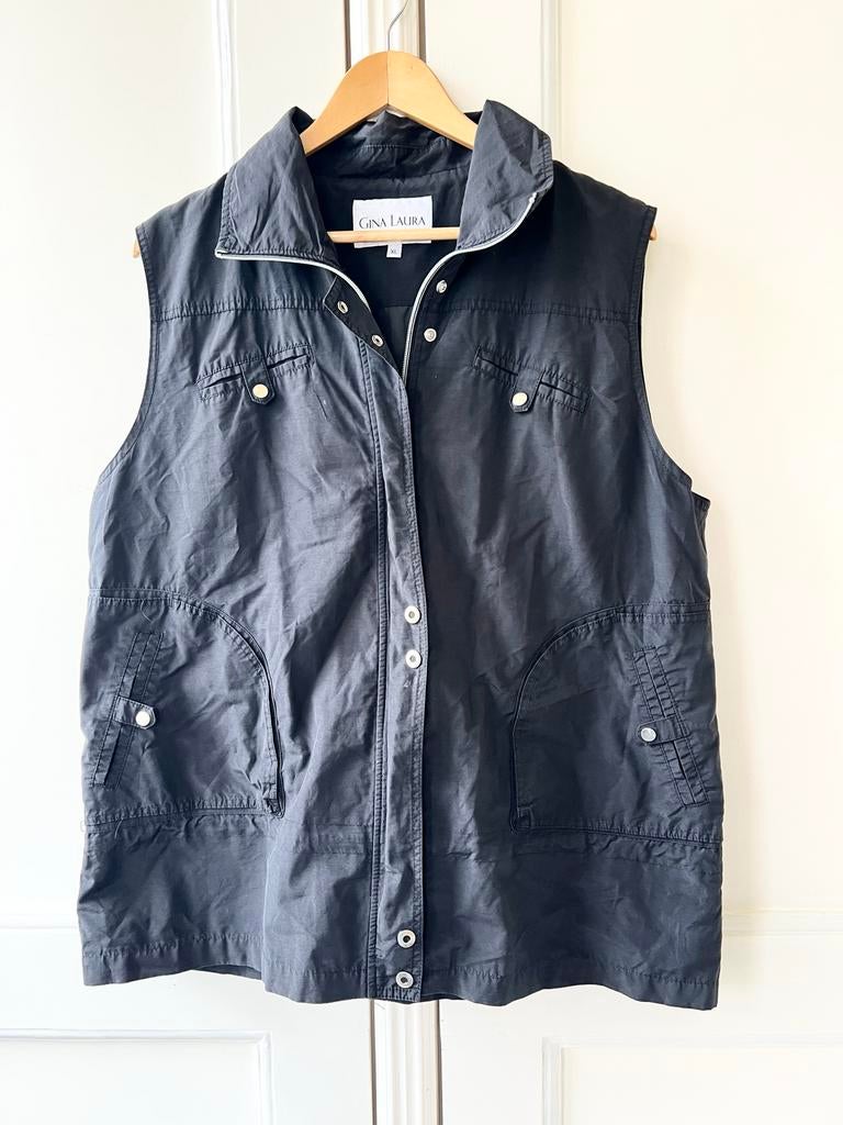 Gina Laura bodywarmer zwart, Maat XL, Kleding | Dames, P, Zwart, P, Ophalen of Verzenden