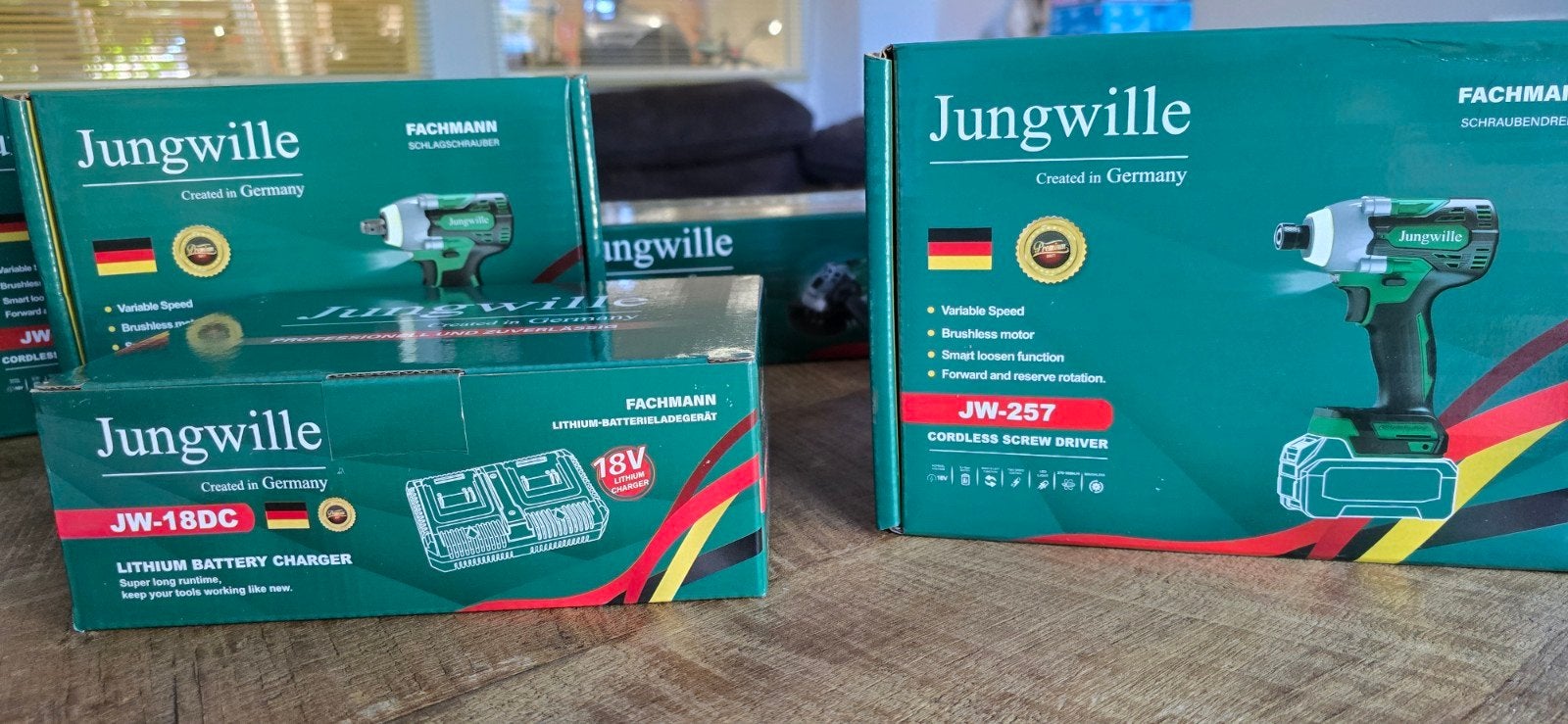 Jungwille complete set 18 v gereedschap set