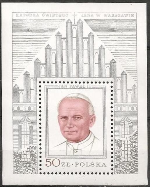 Poolse Paus Jan Pawel II op 50 zloty XXX.  ADV. no.4 AB., Verzenden, Postfris