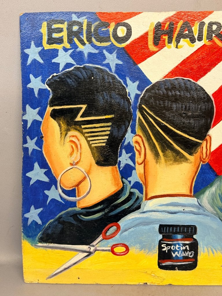 260993 - African Traditional Barbershop Sign from Togo, Ophalen of Verzenden