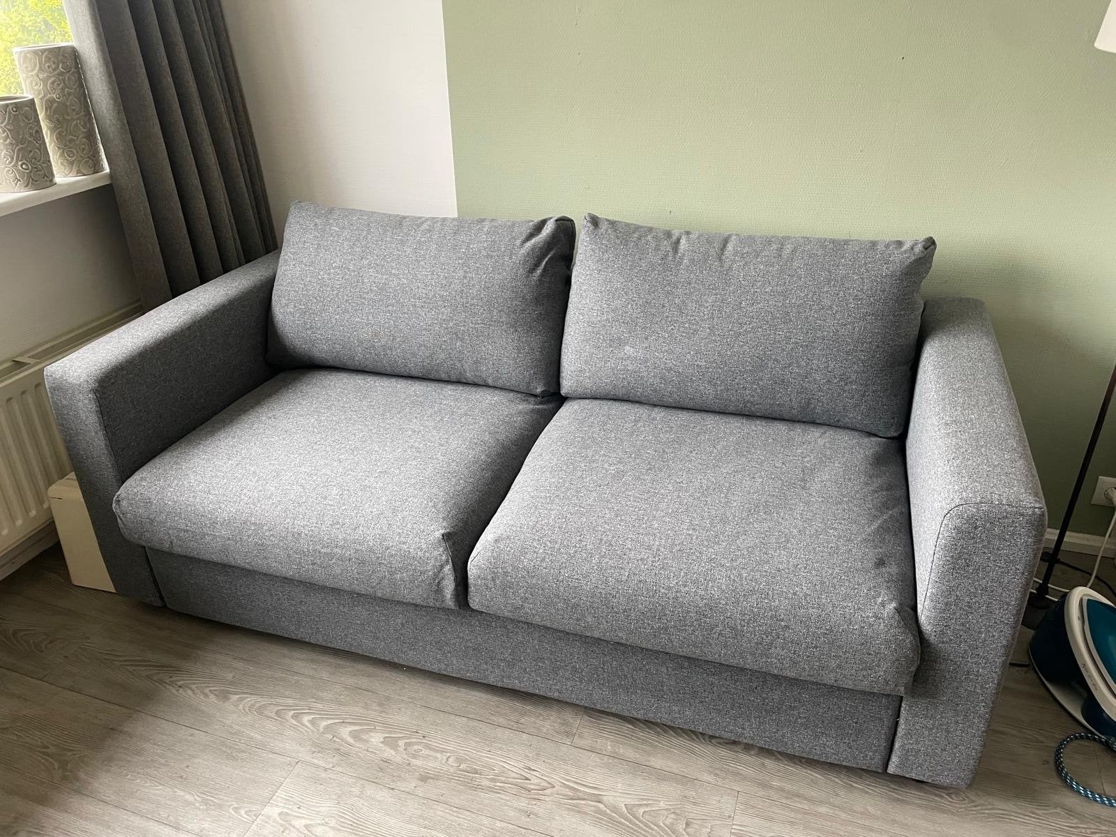 IKEA Vimle slaapbank 190 cm - Grijs, Huis en Inrichting, Gebruikt, Tweepersoons, Ophalen of Verzenden, Overige maten
