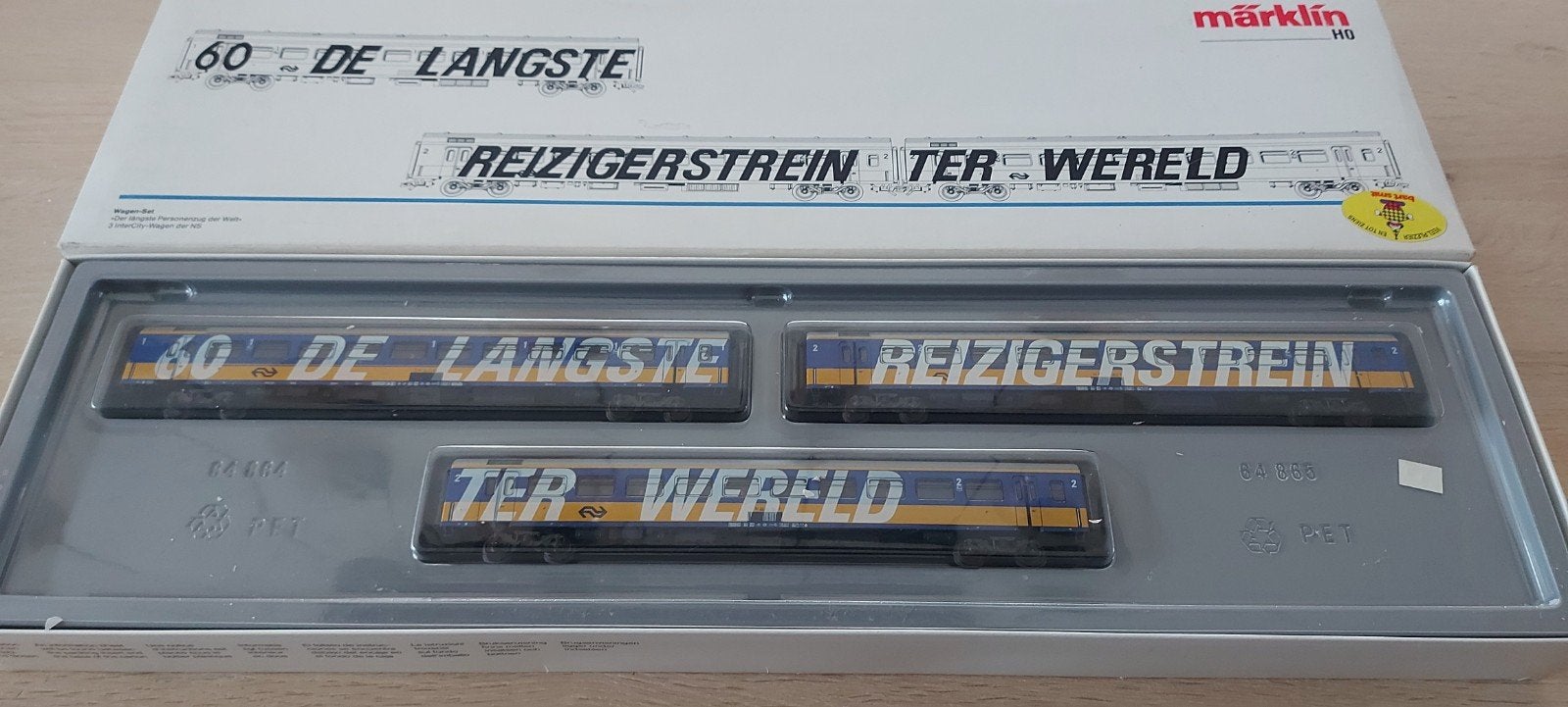3 dlg Märklin NS langste reizigerstrein ter wereld 4391 ovp, Hobby en Vrije tijd, Modeltreinen | H0, Arnold, Gelijkstroom, Wagon