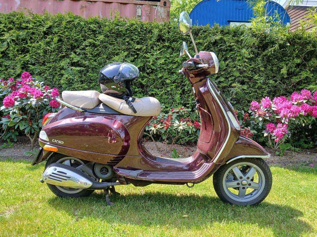 Vespa LX 50 geel kenteken, Ophalen, Gebruikt, Maximaal 45 km/u, Benzine