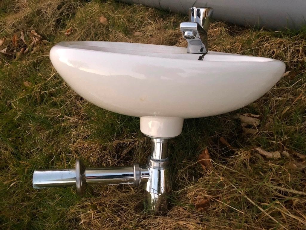 WC wastafel, Doe-het-zelf en Verbouw, Sanitair, Ophalen, Gebruikt, Wastafel