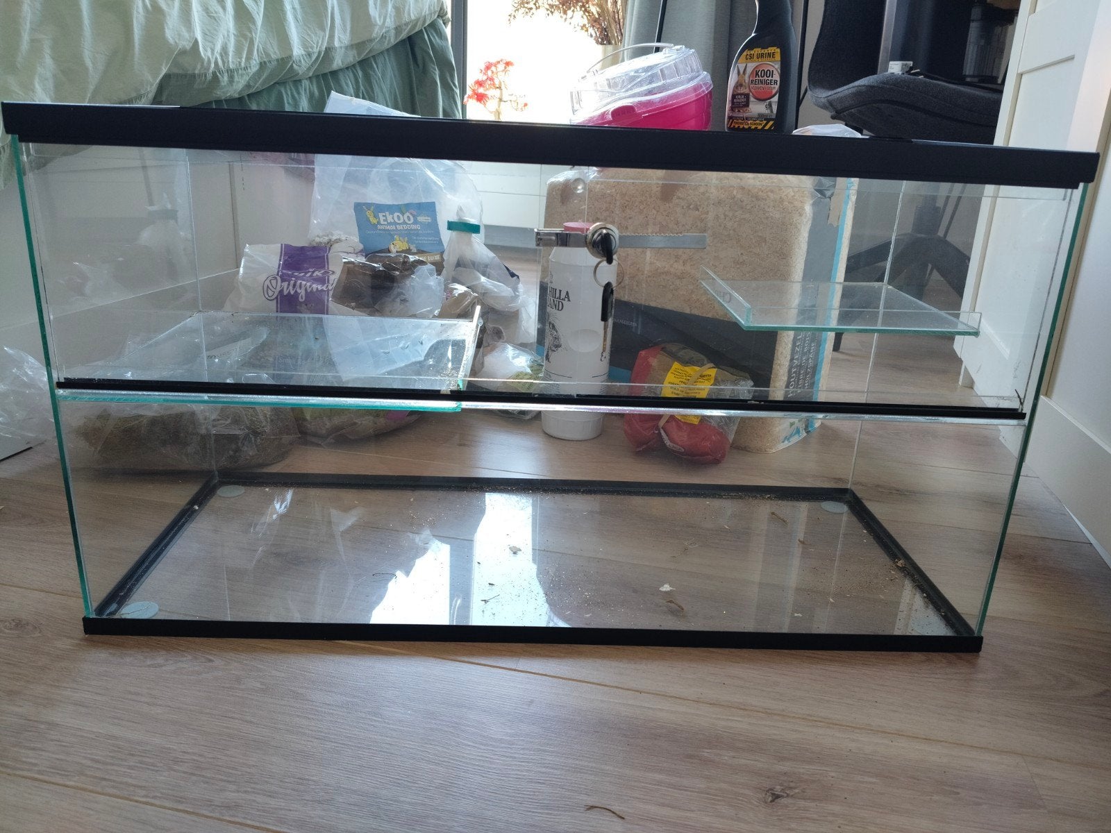 Hamster terrarium, Dieren en Toebehoren, Gebruikt, 75 tot 110 cm, Ophalen, Minder dan 60 cm